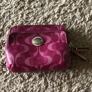 Small Pink Coach Wallet